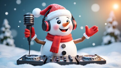 雪人DJ的节日狂欢