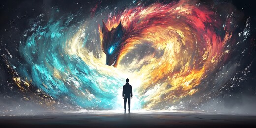 星河异兽对峙
