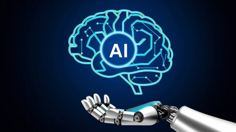 科技背景人工智能云计算