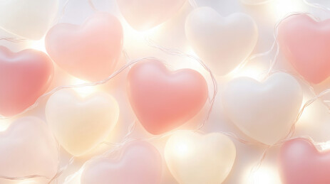 浪漫的心形装饰灯