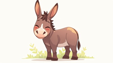 可爱的小毛驴