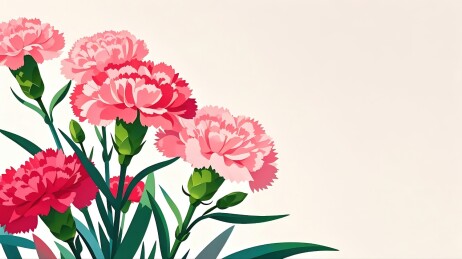 白色梨花插画