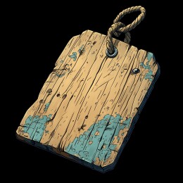 海洋元素装饰的发光木牌