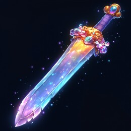 梦幻炫彩宝石魔法宝剑