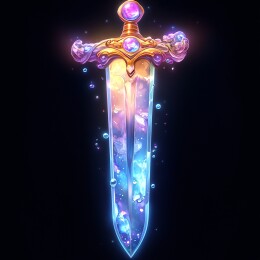 梦幻炫彩宝石魔法宝剑