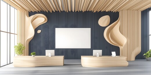 现代接待台设计