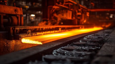 工业炼钢场景画面