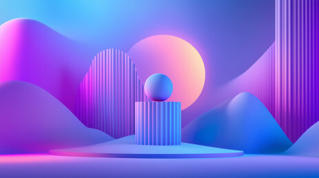 蓝紫光创意视觉设计