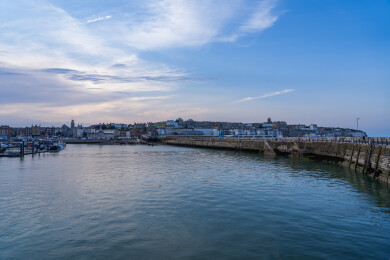 英国东南部小镇拉姆斯盖特港口风光