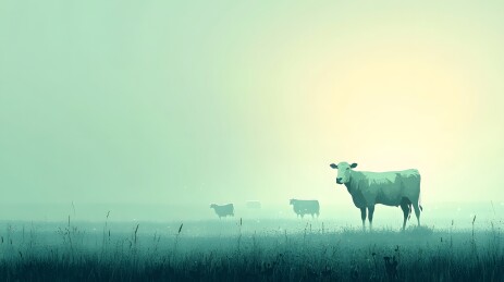 晨光中苏醒的草原