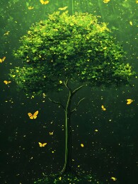 惊蛰时节山林春雷唤醒冬眠动物