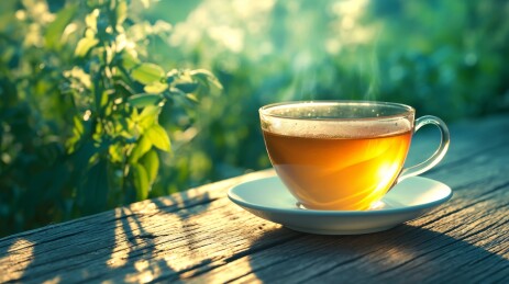 阳光下的茶香时光