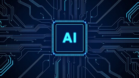 科技背景人工智能云计算