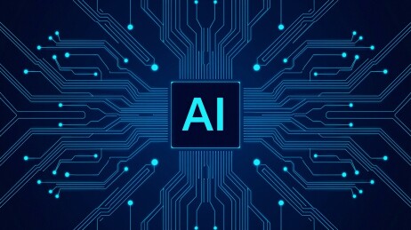 科技背景人工智能云计算