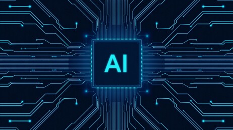 科技背景人工智能云计算