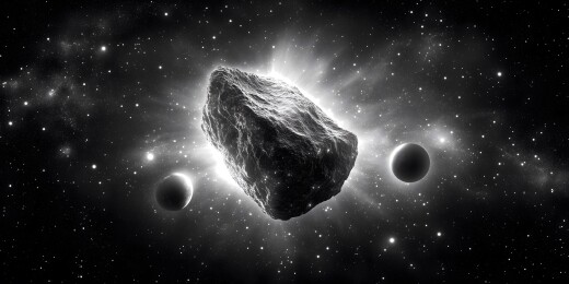 宇宙陨石撞击行星