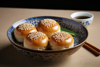 精致中式点心
香甜芝麻烧饼