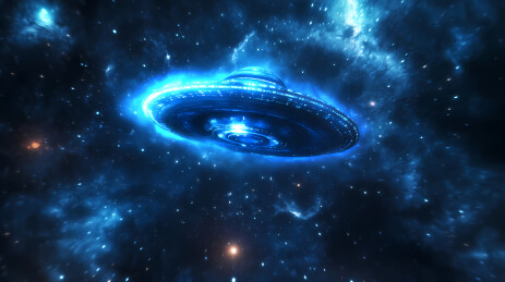 UFO飞船太空图