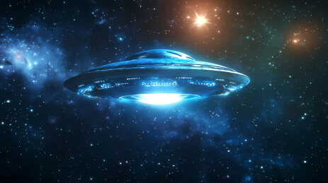 UFO飞行星空神秘图
