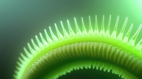 捕蝇草的尖刺细节