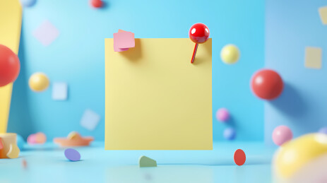 便利贴与几何图形