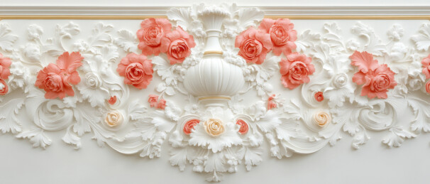 精美的白色雕花装饰灯