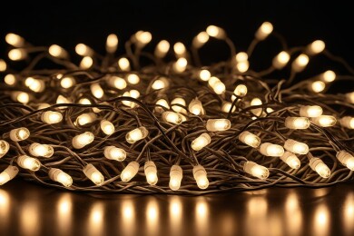 温暖灯光点亮冬日
串灯营造浪漫氛围