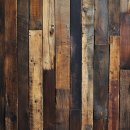 温馨卧室的木墙设计