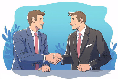 握手合作商务沟通
