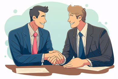 握手合作商务沟通