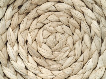 螺旋编织的棕黄色绳纹图案