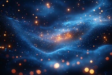 星光点点深蓝夜