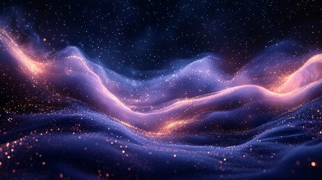 夜空云影星光