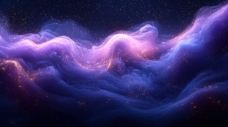 夜空云影星光