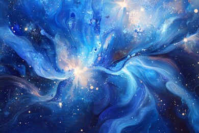 深蓝星火背景图