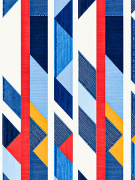 仿牛仔元素的几何图形