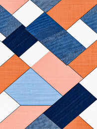 仿牛仔元素的几何图形