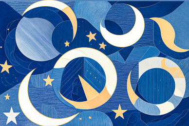 仿牛仔元素的几何图形