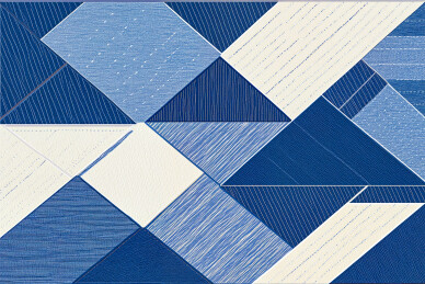 仿牛仔元素的几何图形