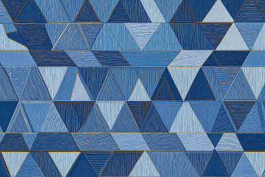 仿牛仔元素的几何图形