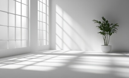 窗光绿影静逸空间