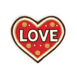 爱心服装辅料贴布