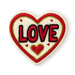 爱心服装辅料贴布