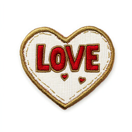 爱心服装辅料贴布