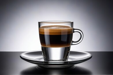 的碟子上一杯咖啡高清图片