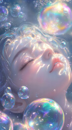 水光潋滟少女沉睡