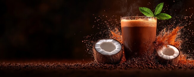 椰香咖啡冷萃饮品