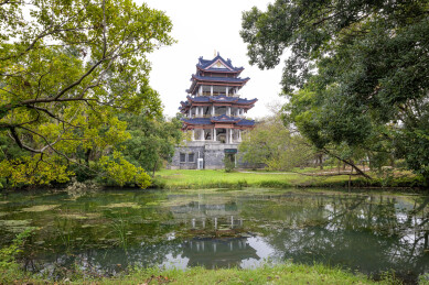 无锡市鼋头渚景区樱花谷赏樱楼