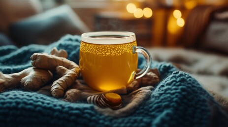 暖心姜茶驱寒意