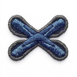 复古蓝色牛仔布贴片补丁